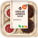 Chocolade aardbeien slofjes