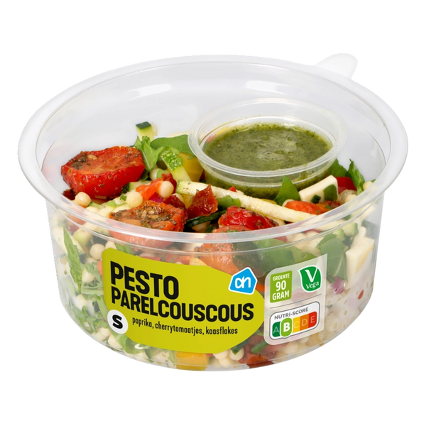 Kleiner Salat mit Perlcouscous und Pesto