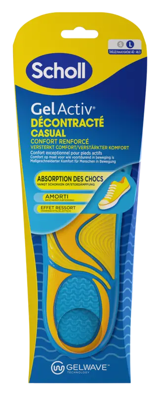 Scholl Gelactiv insoles casual L