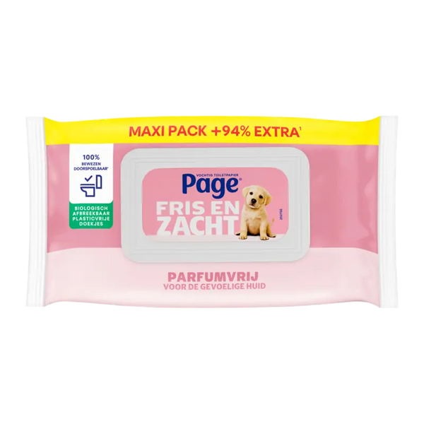 Page Sensitive moist toilet paper