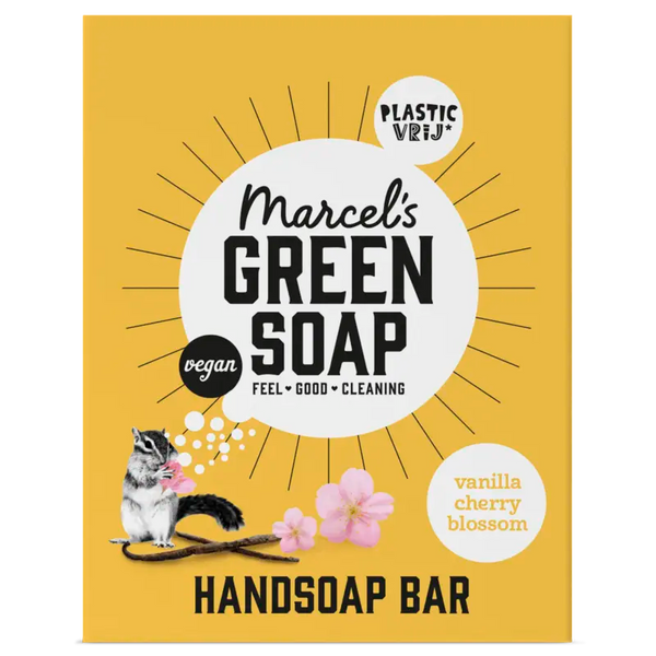 Marcel's Green Soap Handzeep bar vanille & cherry blossom