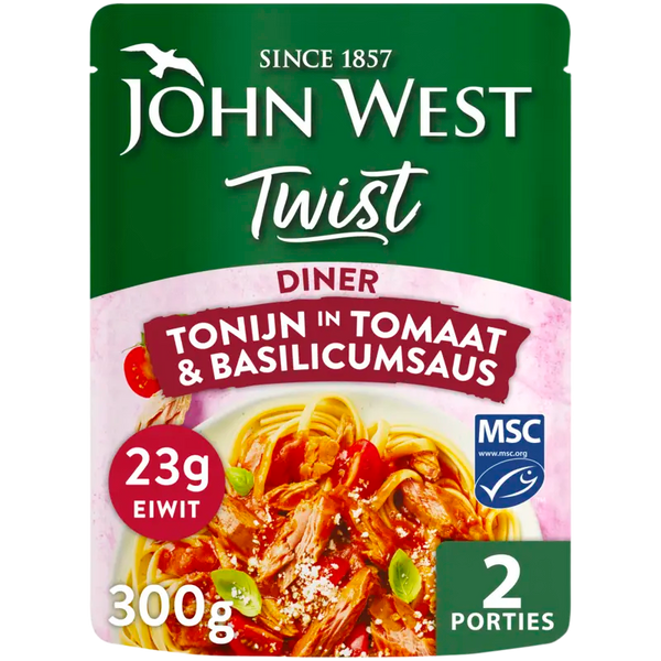 John West Twist Diner Thunfisch Tomate Basilikum MSC