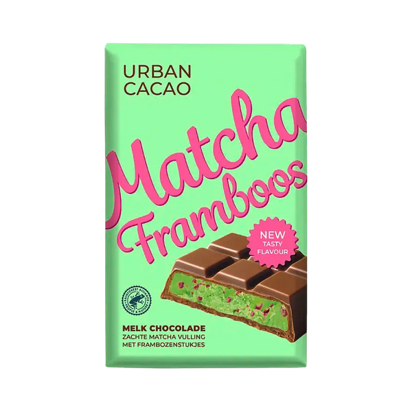 Urban Cacao Matcha Himbeer-Schokolade