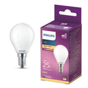 Philips Led fil kogel mat E14 25W