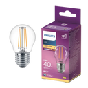 Philips LED Glühbirne Kugel klar E27 40W