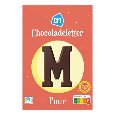 Pure chocolate letters
