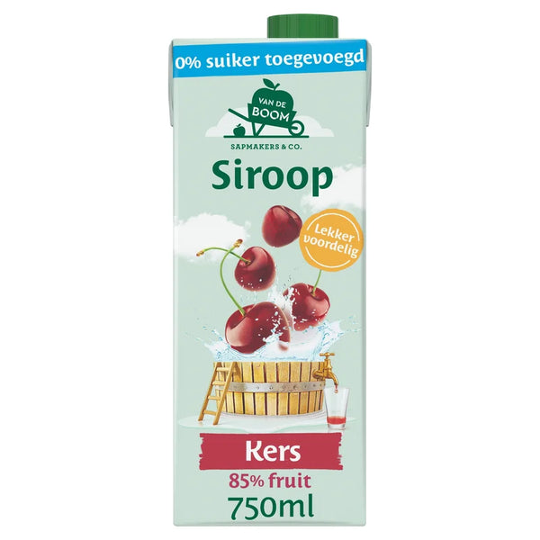 Van de Boom Kers siroop 0% suiker
