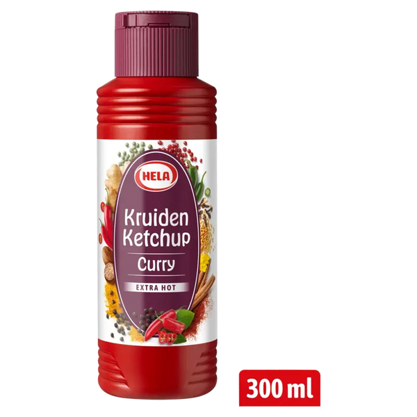 Hela Kräuter Ketchup Curry extra scharf