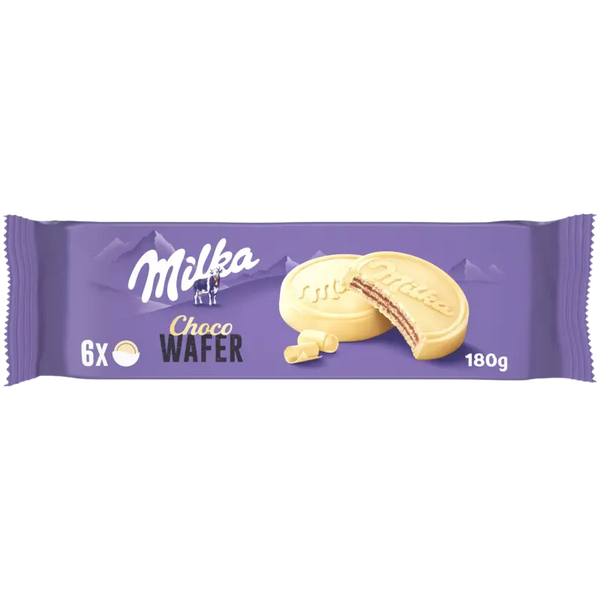 Milka Schokoladenwaffeln mit weißer Schokolade
