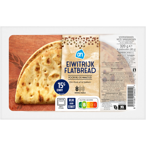 Eiwitrijk flatbread