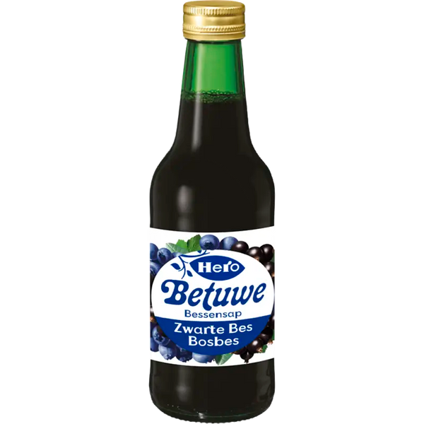 Hero Betuwe Beerensaft schwarze Johannisbeere und Heidelbeere