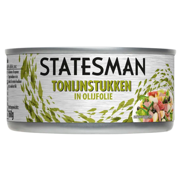 Statesman Tonijn stukken in olijfolie