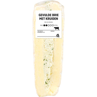 Gevulde brie met kruiden