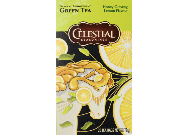 Celestial Seasonings Honey ginseng lemon green tea