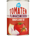 Tomaten fijngesneden knoflook-Ui