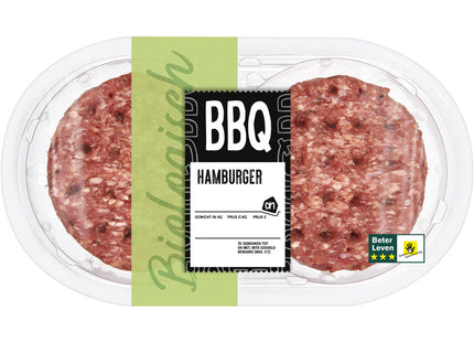 Biologisch BBQ hamburger