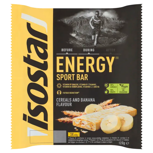 Isostar Energy sportbar cereals and banana