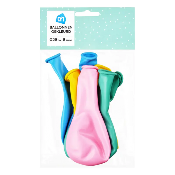 Ballonnen gekleurd
