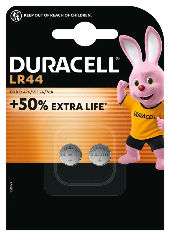 Duracell LR44 specialty alkalinebatterij A76