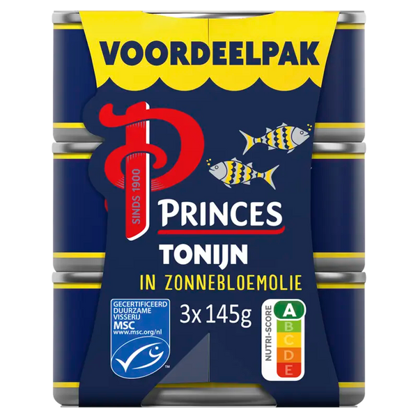 Princes Tonijnstukken in zonnebloemolie voordeel