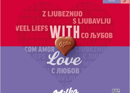 Milka With love pralines hazelnut crème