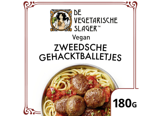 Vegetarische Slager Vegan Zweedsche gehacktballetjes