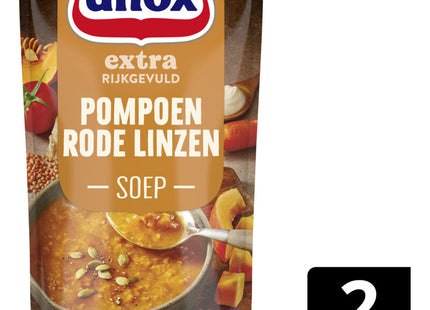 Unox Pompoen rode linzensoep