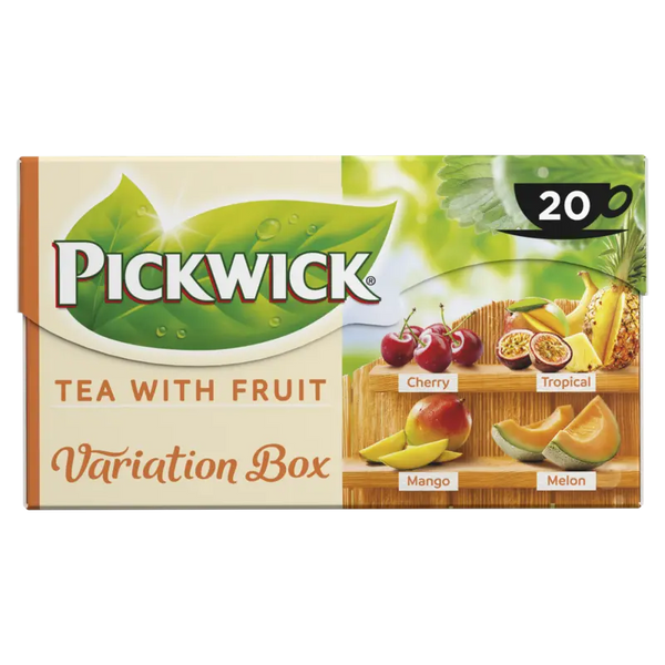 Pickwick Tea with fruit variety box orange