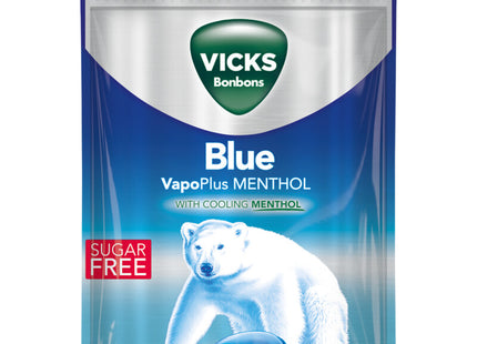 Vicks Blue menthol throat lozenges sugar free
