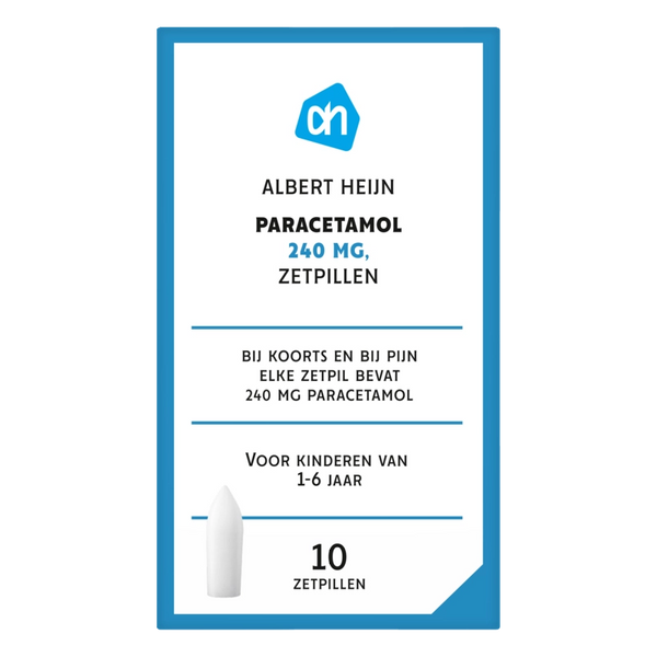 Paracetamol zetpillen 240mg