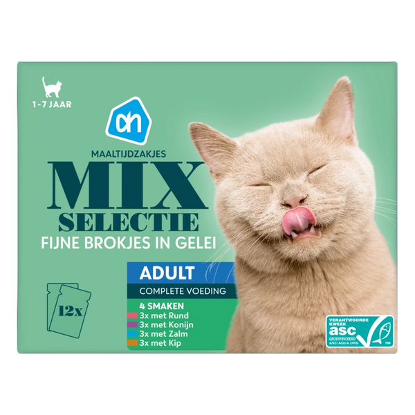 Maaltijdzakjes selectie in gelei 12-pack