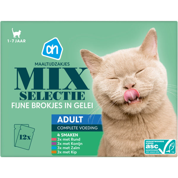 Meal pouch selection in jelly 12-pack