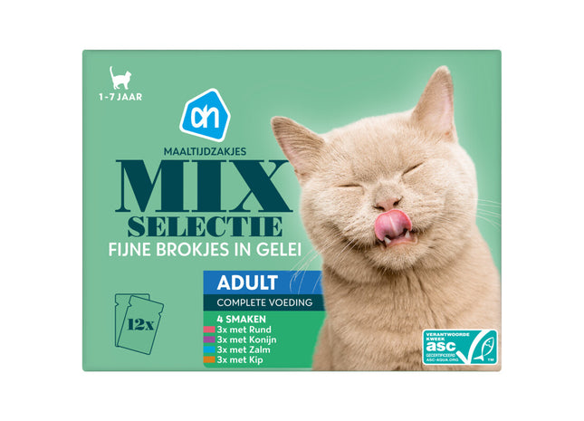 Maaltijdzakjes selectie in gelei 12-pack