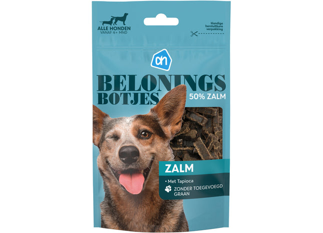 Natuurlijke beloningsbotjes zalm