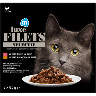 Luxe filets rund en kalkoen in saus