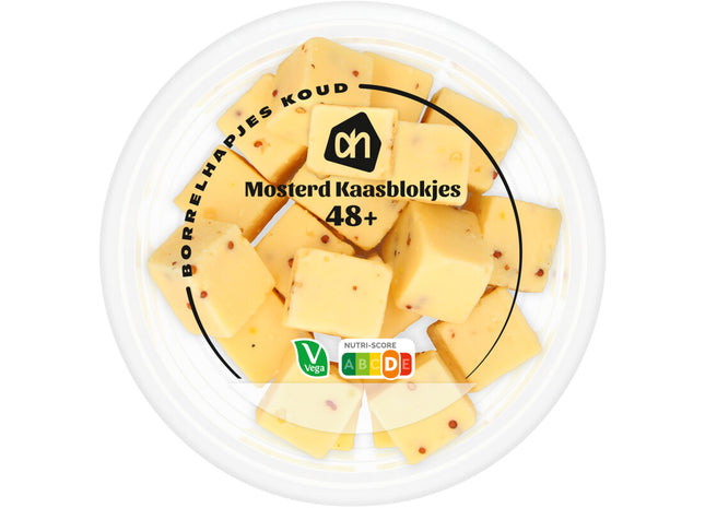 Mosterdkaasblokjes 48+