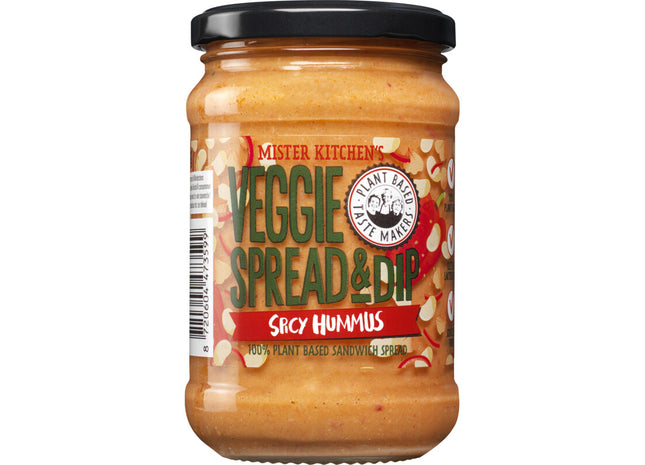 Mister kitchen's Veggie spread & dip hummus spicy