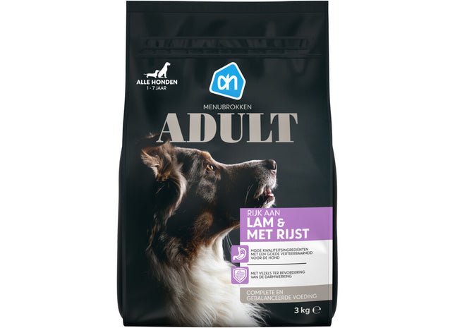 Menubrokken adult lam rijst