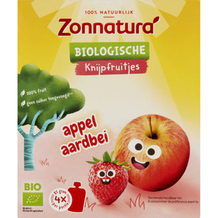 Zonnatura Knijpfruit appel aardbei bio