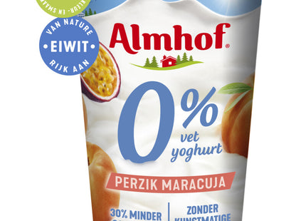 Almhof 0% vet yoghurt perzik-maracuja