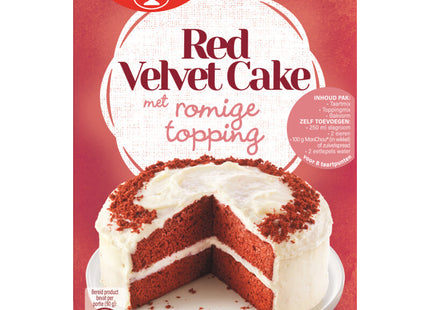 Dr. Oetker Red velvet cake met romige topping