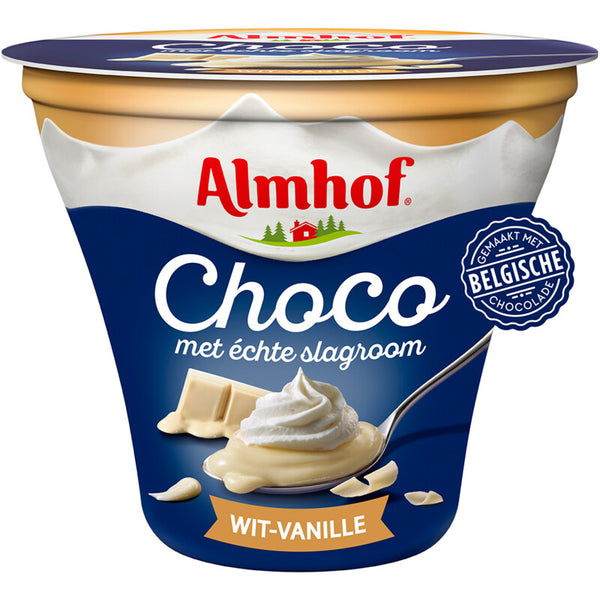 Almhof Choco met echte slagroom wit-vanille  Dutchshopper