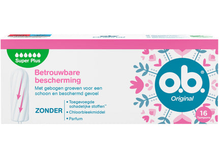 o.b. Original tampons super plus