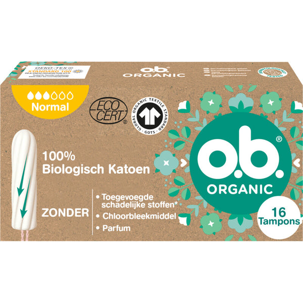 o.b. Organic cotton tampons normaal