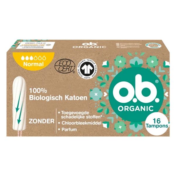 o.b. Organic cotton tampons normaal