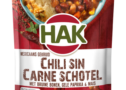 Hak Chili sin carne schotel