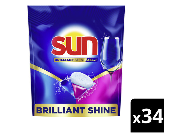 Sun Brilliant shine all-in-1 vaatwascapsules