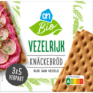 Biologisch Knäckebröd vezelrijk met tarwebloem