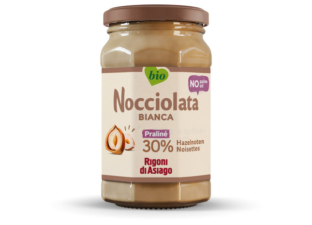 Nocciolata Bianca hazelnootpasta zonder palmolie