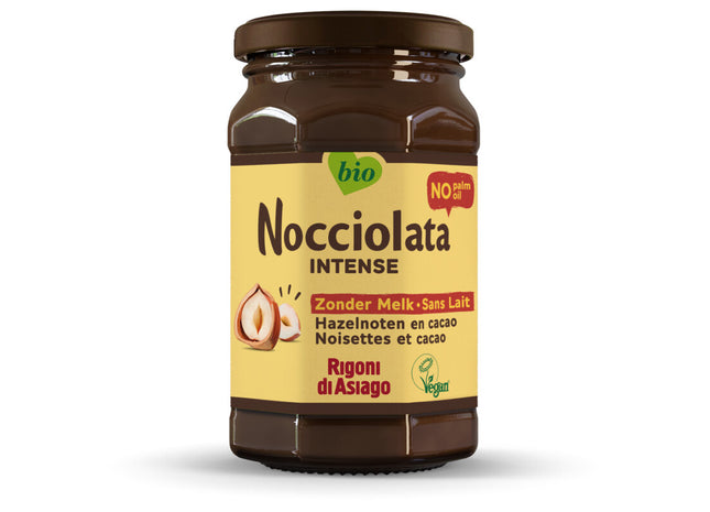 Nocciolata Cacao- en hazelnootpasta zonder melk